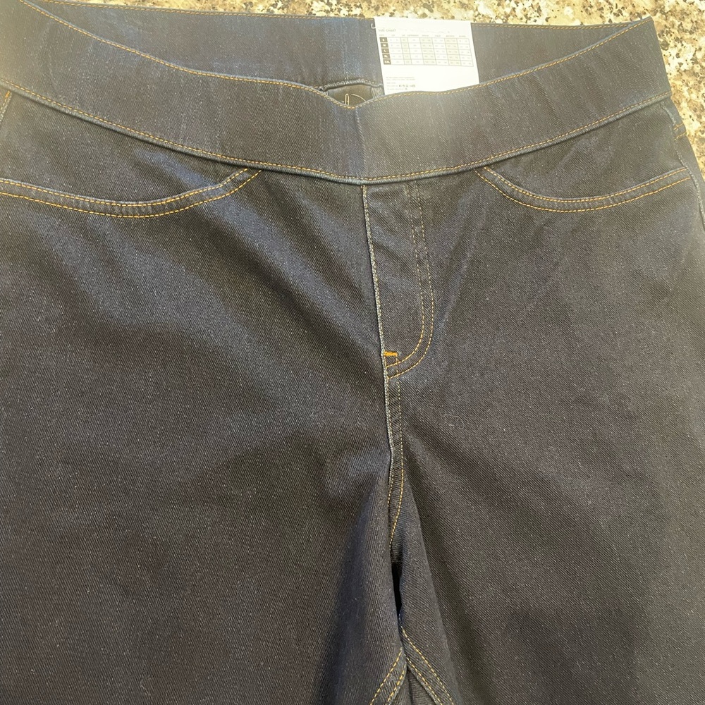 HUE 🦋Dark Blue Jeggings for Women 💙💙💙NWT💙💙 size Large - Picture 11 of 12